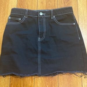 Forever 21 Black Denim Skirt
